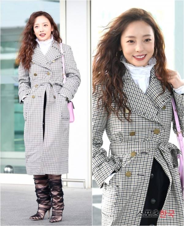 해외 일정차 인천국제공항 제2여객터미널을 통해 이탈리아 밀라노로 출국하고 있는 가수 구하라. 사진=장동규 기자 jk31@hankooki.com