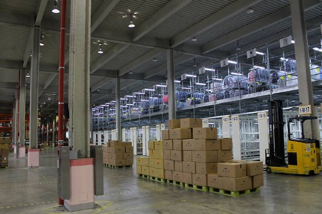 평안엘앤씨가 최근 인수한 경기도 안성의 9000평 규모의 대규모 물류센터 모습