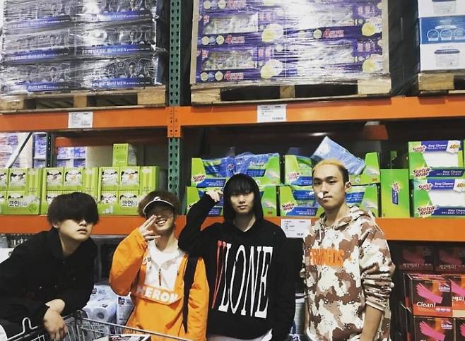 빈첸(이병재), 김하온, 조웅, 배연서 /사진=김하온 인스타그램