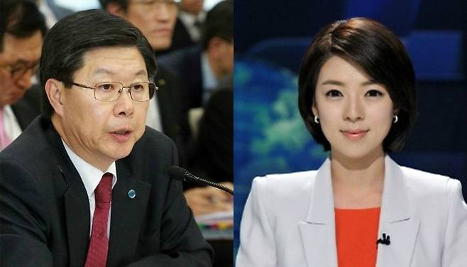 길환영 KBS 전 사장, 배현진 전 앵커 (사진=자료사진)