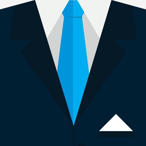 수트나 재킷의 라펠(앞몸판이 깃과 하나로 이어져 접어 젖혀진 부분)이 만나서 생기는 공간을 브이 존(V-zone)이라고 한다. [사진 freepik]