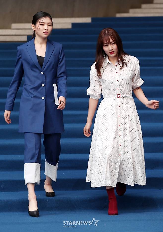 [★포토]심석희-박승희, '빙판 아닌 블루카펫'