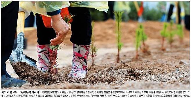 4월6일자 경향신문 1면 사진 캡처.