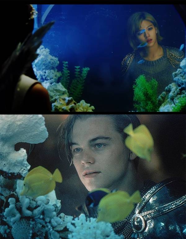 영화 [로미오와 줄리엣] 대형 어항 장면에선 정연이