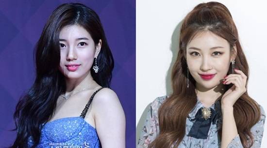 수지, 이사배. 사진| 스타투데이 DB, 이사배 SNS