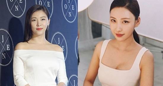 하지원, 이사배. 사진| 스타투데이 DB, 이사배 SNS