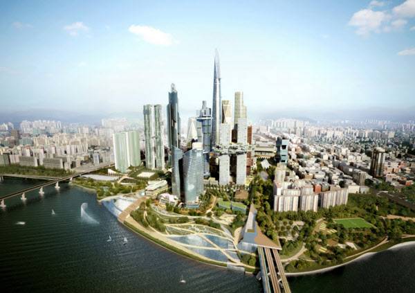 용산 국제업무지구 조감도. / 조선DB