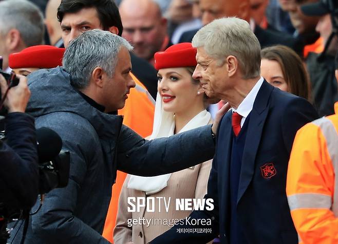 ▲ 조세 무리뉴 감독(왼쪽)과 아르센 벵거 감독