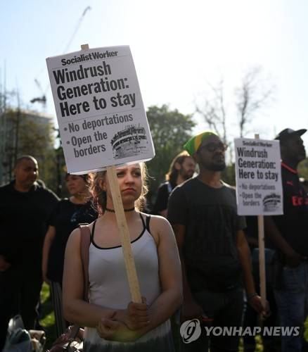 BRITAIN WINDRUSH GENERATION PROTEST