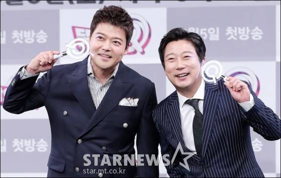 '무한도전'의 후속 '뜻밖의Q' MC를 맡게 된 전현무(왼쪽)와 이수근/사진=스타뉴스