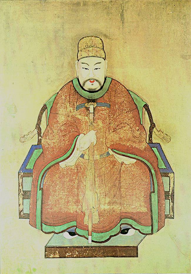 세종대왕의 형 효령대군 영정. 세종대왕은 지방의 한미한 집안의 선비를 효령대군의 증손녀와 혼인시켰다. 효령대군 초상화는 다소 거칠고 정교하지 못하지만 조선 전기의 초상화가 거의 전해오지 않는다는 점에서 소홀히 할 수 없는 작품이다. 관악산 연주암 효령각 봉안.