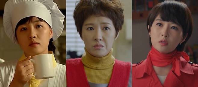 김선아는 시청자에게 오랫동안 각인될 캐릭터를 꾸준히 맡아 왔다. 왼쪽부터 '내 이름은 김삼순'의 삼순, '품위있는 그녀'의 복자, '키스 먼저 할까요'의 순진 (사진=각 방송 캡처)
