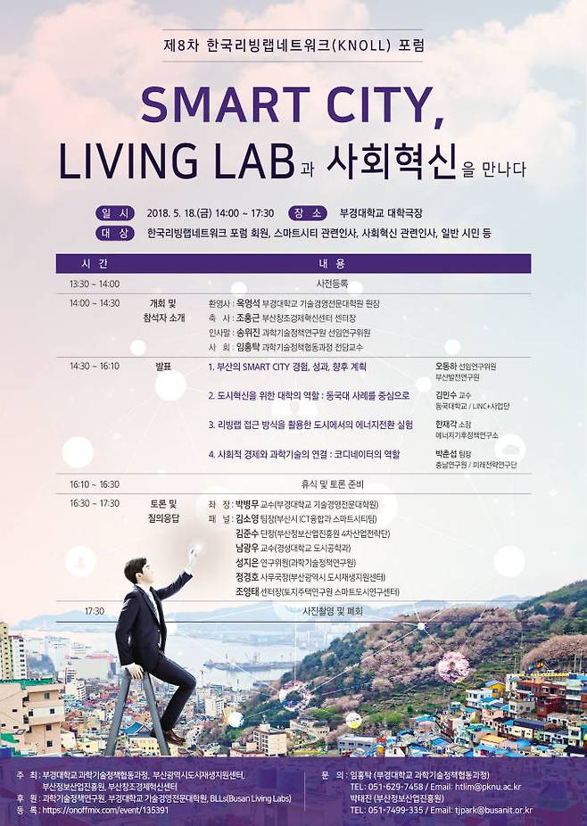 한국리빙랩네트워크 포럼 포스터.