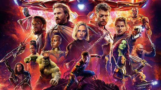 '어벤져스: 인피니티 워'는 사상 최강의 악당 타노스와 맞서 싸우는 히어로들의 이야기다. [영화 어벤져스]