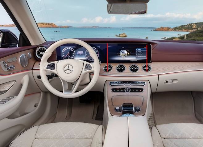 E클래스 실내 / 사진=다임러