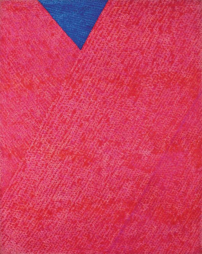 27일 서울옥션 홍콩 경매에서 85억3000만원에 낙찰된 김환기의‘3-Ⅱ-72 ＃220’(254×202㎝). /서울옥션