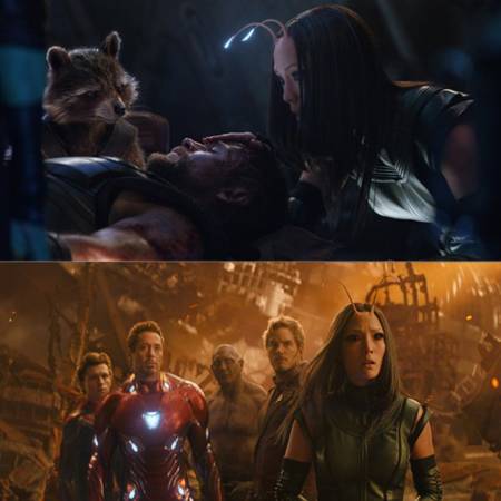 토르의 아픔과 타노스의 슬픔을 읽어내신 위엄 돋는 저 더듬이를 보라!