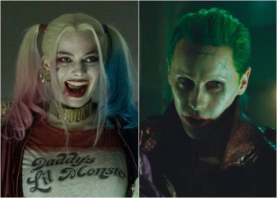 마고 로비가 맡은 할리퀸(사진 왼쪽)과 자레드 레토가 맡은 조커 / 사진=영화 '수어사이드 스쿼드' 스틸컷