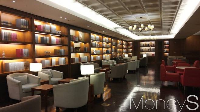 아시아나항공 비즈니스 라운지 /사진=박찬규 기자