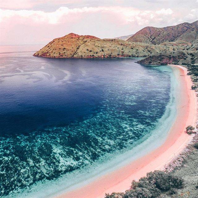 코모도 국립공원의 핑크비치