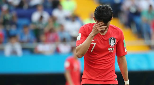 Son Heung-min at the game against Mexico (Yonhap)