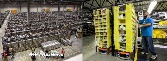 프랑스 북부 라우윈-플랭크 지역의 아마존 물류창고. /AFPBBNews=뉴스1