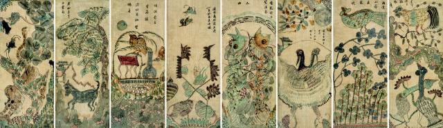 8첩병풍 ‘낙도’, 19세기 말- 20세기 초 추정. /사진제공=갤러리현대