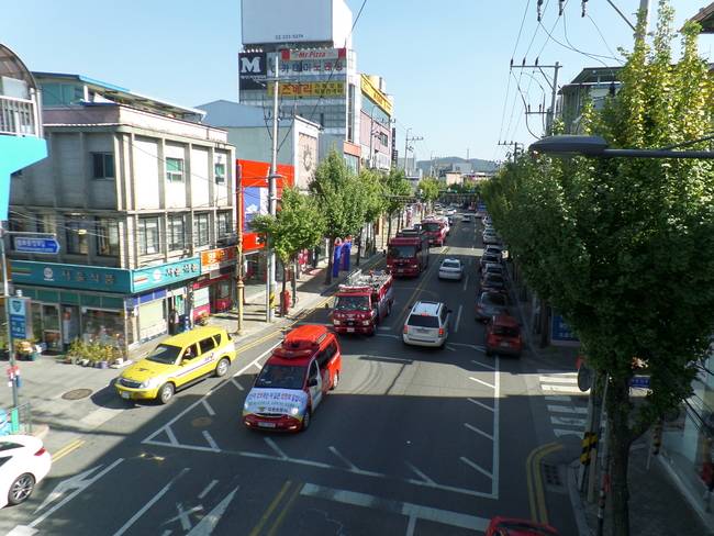 소방차 출동 모습. 경북도 제공