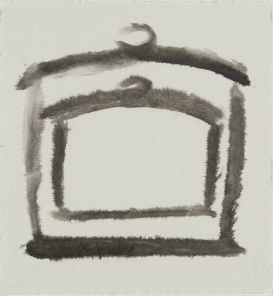 서세옥 ‘어머니와 아들’ 2000년대, 닥지에 수묵, 45x43cm /사진제공=국립현대미술관