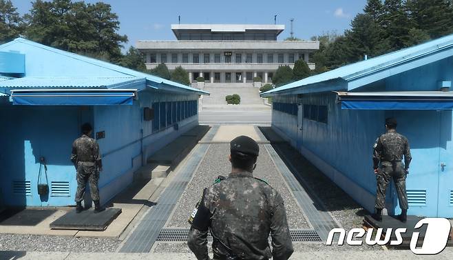 판문점 공동경비구역(JSA). 2018.5.9/뉴스1 © News1 허경 기자