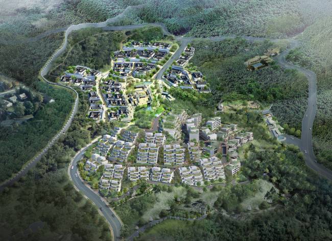 [이미지=성북2구역 기존 정비계획 조감도. 새로 만든 정비계획은 기존에 한옥마을로 조성하려했던 곳 대부분을 존치ㆍ수복하도록 했다.]