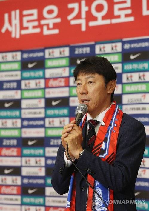 재평가 대상인 신태용 축구대표팀 감독 [연합뉴스 자료 사진]