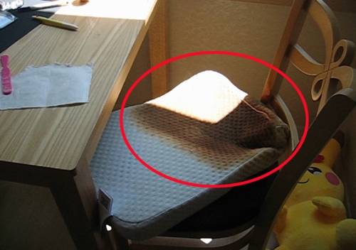 라텍스 베개 자연발화 [부산소방안전본부 제공 영상 캡처=연합뉴스]