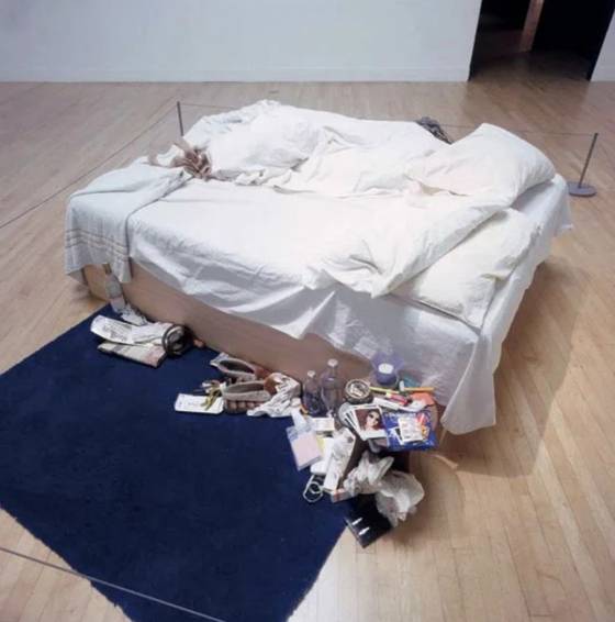 트레이시 에민, 내 침대,1998 , 2014년 런던 크리스티 43억9천만원 낙찰,