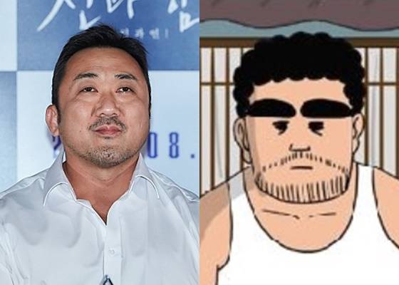 마동석, 웹툰 '신과함께'의 성주신 / 사진=롯데엔터테인먼트, 웹툰 캡처