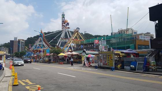 월미도 놀이공원 낮시간대 전경. 임명수 기자