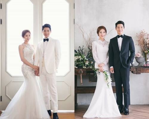심으뜸과 심으뜸의 예비신랑이 인스타그램에 공개한 웨딩 화보.