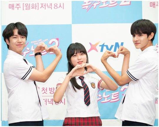 ‘복수노트2’에 출연하는 지민혁(왼쪽부터), 안서현, 김사무엘. / 사진제공=XtvN