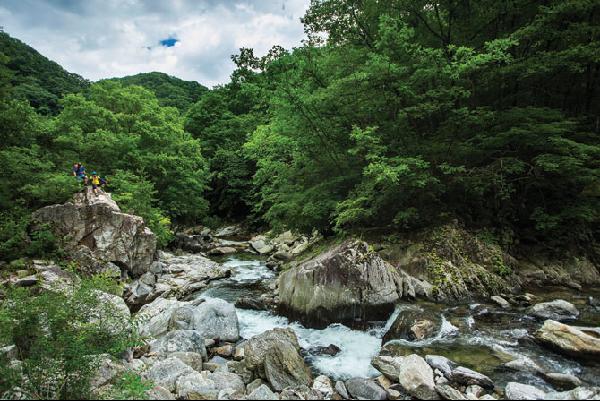 [월간산]가평 용추계곡은 경기도에서 가장 뛰어난 계곡 산행지 가운데 하나다.
