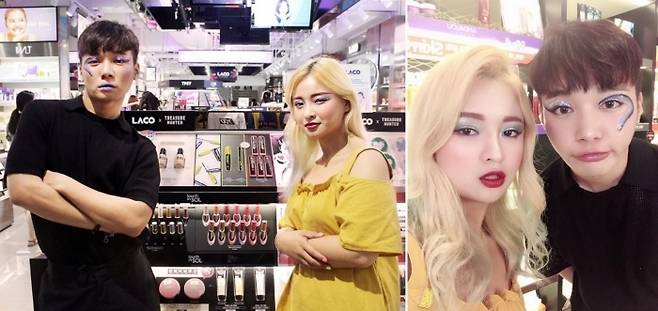 출처 = 터치인솔(왼쪽), 기승전세나 인스타그램(오른쪽) © News1