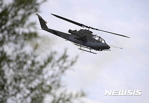 【서울=뉴시스】 육군 코브라(AH-1S) 헬기.