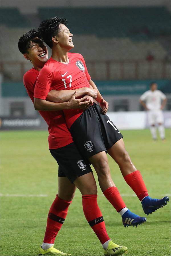 손흥민이 이승우의 골 장면 비하인드 스토리를 공개했다. ⓒ 데일리안 홍금표 기자