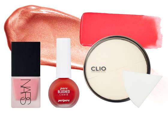 나스 리퀴드 블러쉬 오르가즘, 페리페라 맑게 물든 리퀴드 치크 1호 볼빨간체리토마토 , 클리오 하이드로 스펀지 /사진제공=각 브랜드