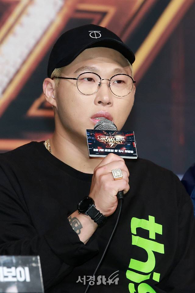 스윙스가 Mnet ‘쇼미더머니 트리플세븐(Show Me The Money777)‘ 제작발표회에 참석했다./사진=지수진 기자