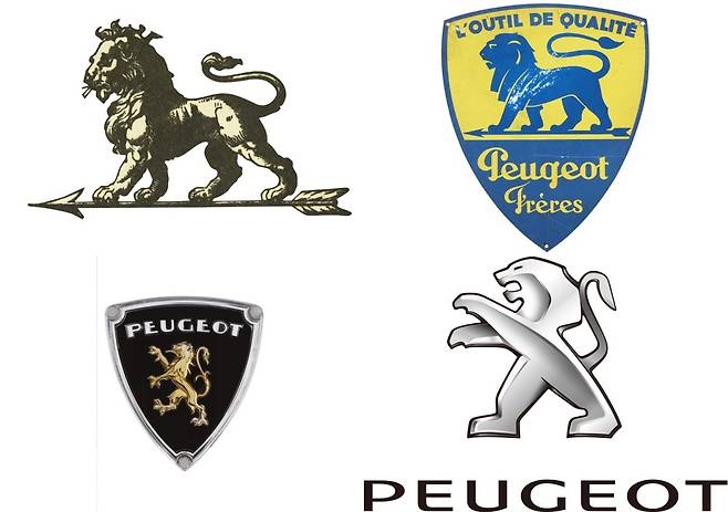 푸조 엠블럼 변천사 /사진=푸조 제공