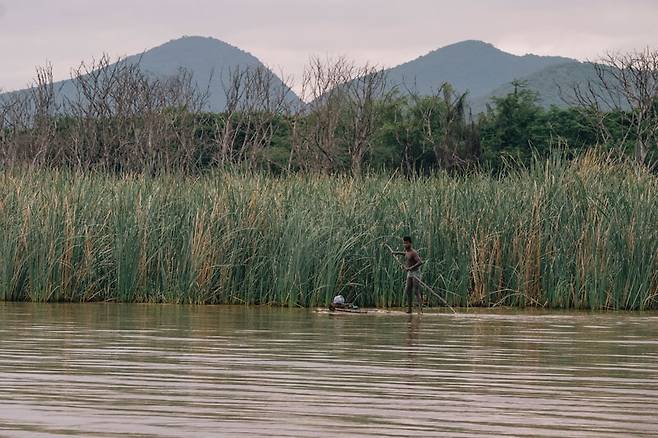 아라바민치 차모 호수에서 만난 어부