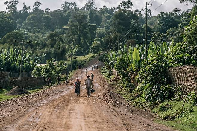 도르제 마을로 향하는 길