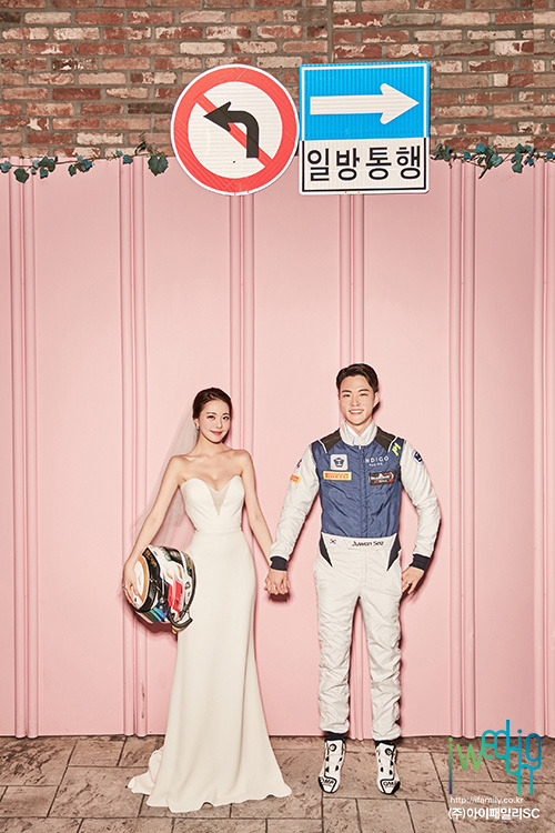서주원, 김민영 웨딩사진. 사진=아이웨딩 제공