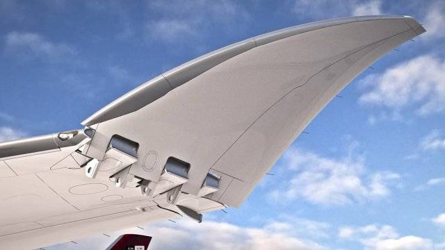 777 기종의 차세대 기종인 777X를 만들고 있는 보잉은 이 비행기가 747-8처럼 F등급을 받지 않도록 하기 위해 날개 끝을 접는 ‘폴딩 윙팁’ 기술을 개발했습니다. 자료: 보잉