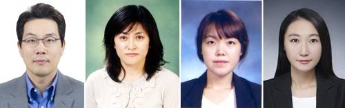 왼쪽부터 경북대 배재성·진희경 교수, 박민희 박사후연구원, 이주연 박사과정 [한국연구재단 제공=연합뉴스]